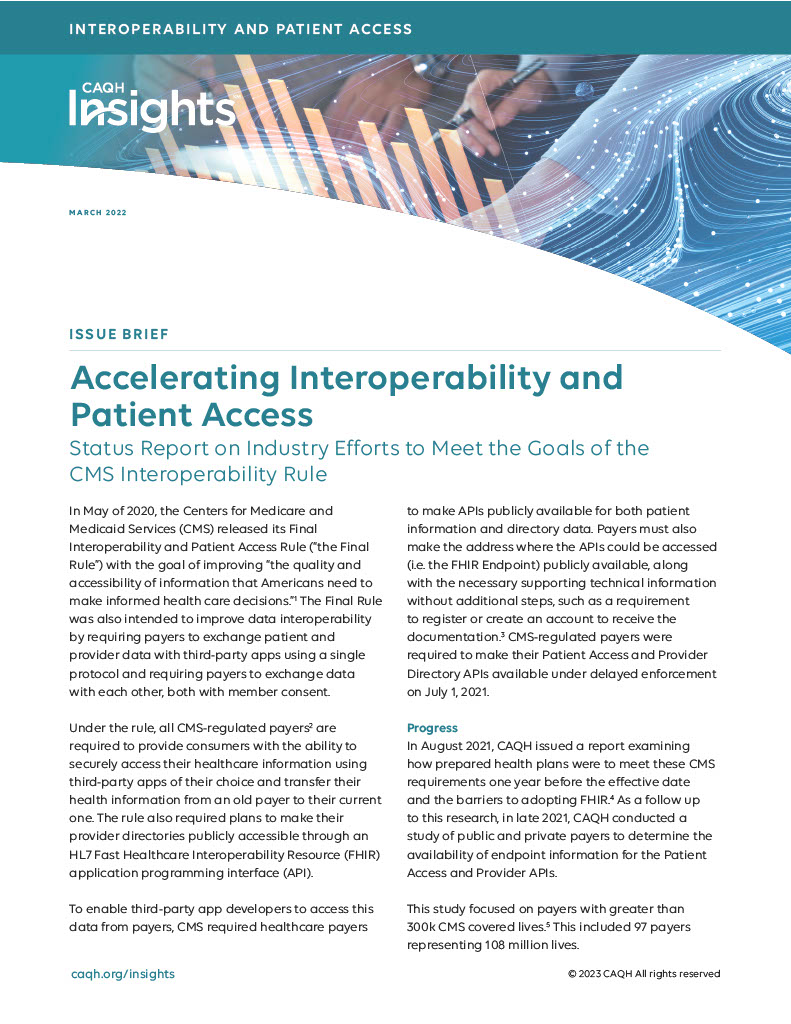 Interoperability Issue Brief